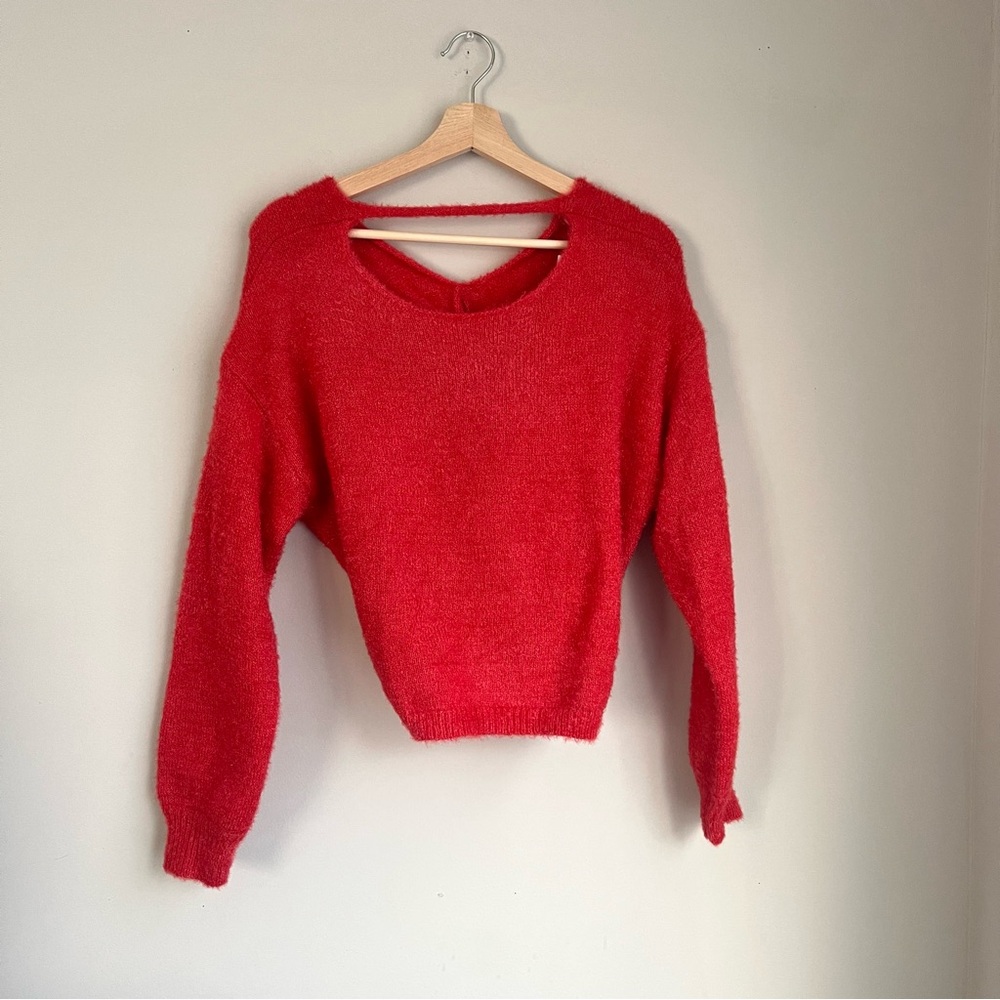 NWT Nordstrom 1901 Twist Back Cropped Sweater Girls XL 14/16